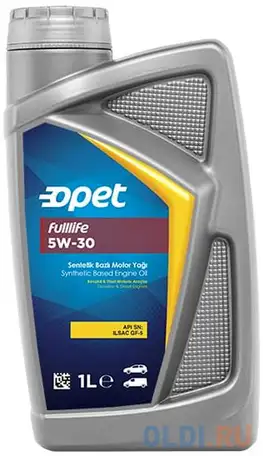 601368769 opet синт. мот.масло fulllife 5w-30 sn gf-5 (1л), фотография 1