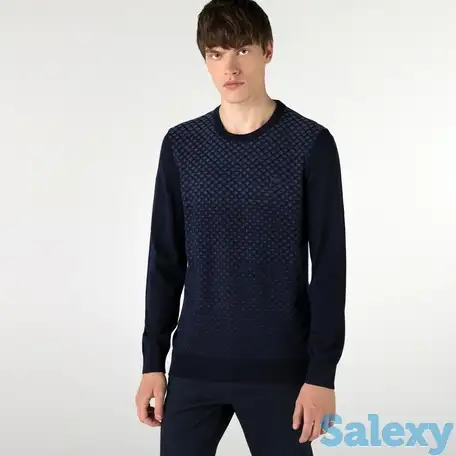 Мужской свитер lacoste regular fit с круглым вырезом, фотография 1