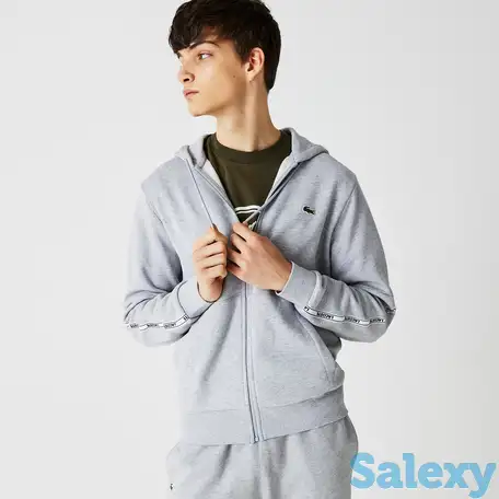 Мужская толстовка lacoste с капюшоном на молнии, фотография 1