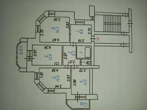 Трехкомнатная квартира в Новосибирской области, Новосибирская область, искитим индустриальный микрорайон, 29а, фотография 8