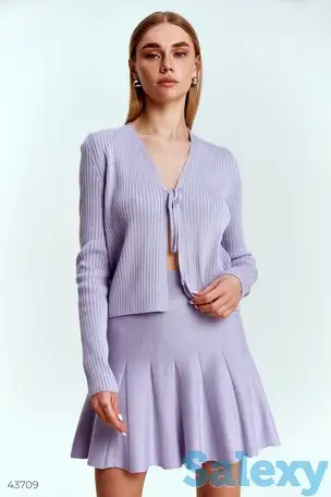 Лиловый топ с завязками, фотография 1