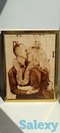 Выжигание портретов и картин на дереве, фотография 3