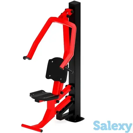 Жим от груди (красный) - уличный тренажер - ст 006-11, фотография 2