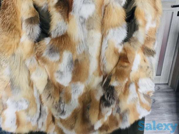 Парка зимняя из натурального меха лисы. Состояние отличное., фотография 2