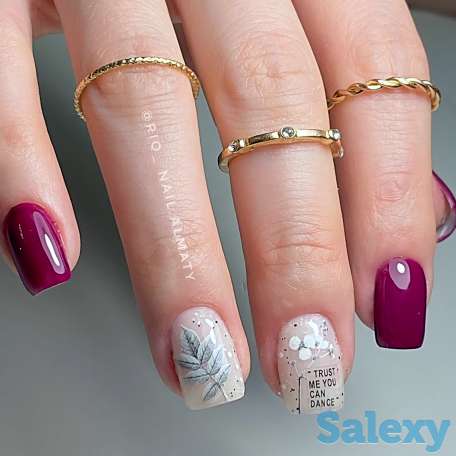 Укрепление гелем и Наращивание ногтей, фотография 12