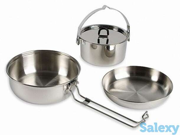 Набор посуды для туризма tatonka camp set large, фотография 1