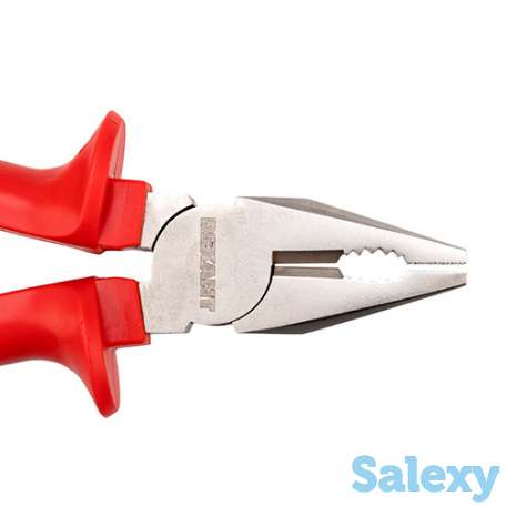 Плоскогубцы комбинированные 180 мм никелированные двухкомпонентные рукоятки rexant, фотография 3