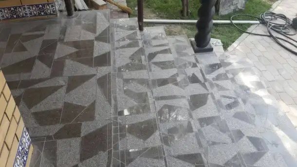 Гранитные полы на террасу и патио, проектирование, монтаж. Опыт 20 лет, замеры - бесплатно, фотография 1