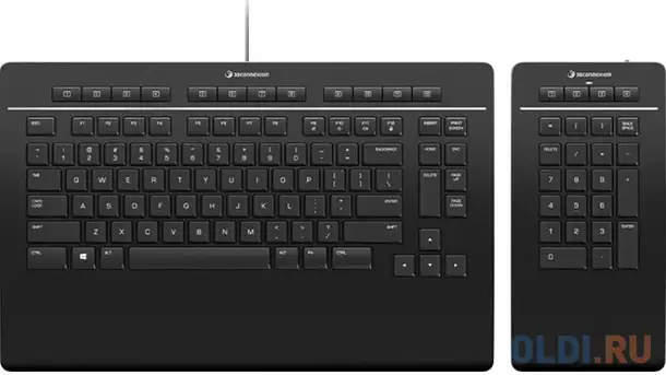 Клавиатура 3dconnexion keyboard pro with numpad black —, фотография 1