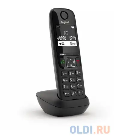 Трубка доп. dect gigaset as690hx черный для as690, фотография 1