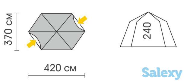 Тент - шатер talberg arbour sahara серый, фотография 2