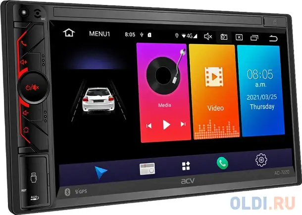 Автомагнитола acv ad-7220 2din 4x50вт, фотография 1