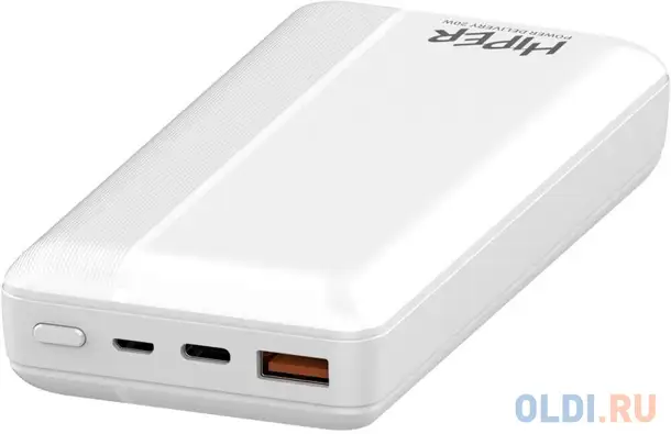 Внешний аккумулятор power bank 20000 мач hiper mx pro 20000 белый, фотография 1