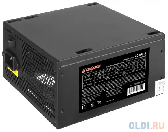 Блок питания exegate 400ppe 400 вт, фотография 1