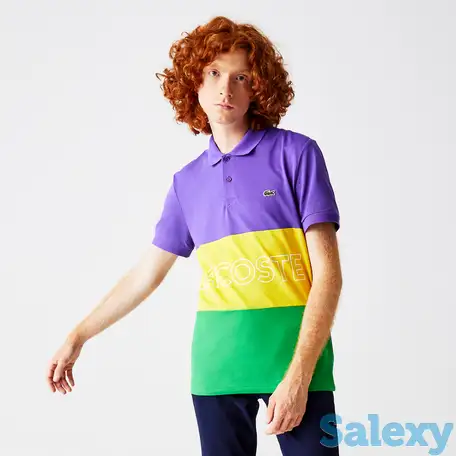 Мужское поло lacoste  regular fit из ультралегкого хлопка, фотография 1