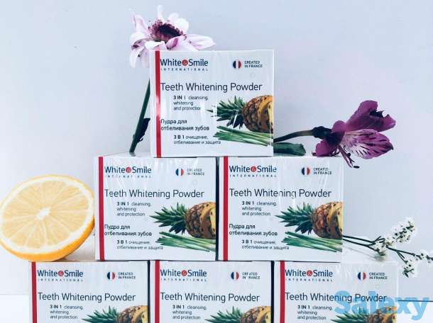 Отбеливающая пудра для зубов 3в1 со вкусом 