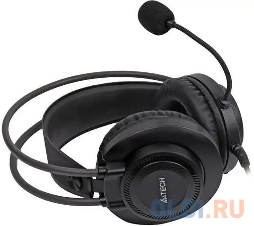 Наушники с микрофоном a4tech fstyler fh200u серый 2м накладные usb оголовье, фотография 1