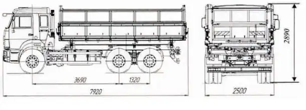 Самосвал КАМАЗ-45143 сельхозник, фотография 2