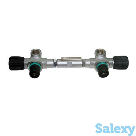 Манифолд 171 мм (10-12л) радиальный в комплекте с вентилями 230bar o2 очищенный bts, фотография 1