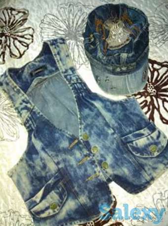 Джинсовый шорты и жилет, фотография 1