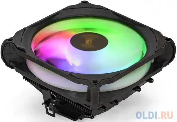 Exegate ex286158rus кулер exegate dark magic ee400xl-pwm.rgb (al black coating, 4, фотография 1