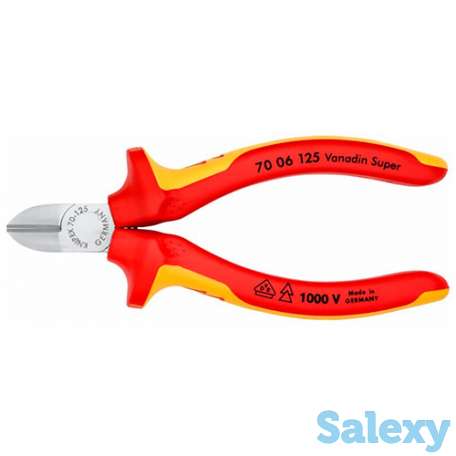Бокорезы диэлектрические 1000v 125 мм knipex kn-7006125, фотография 3
