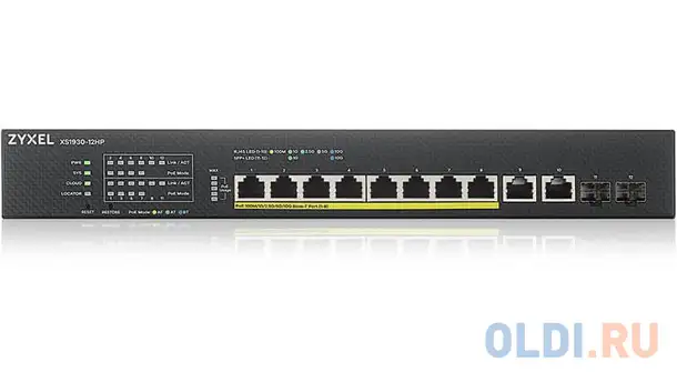 Коммутатор zyxel nebulaflex xs1930-12hp-zz0101f 2sfp+ 375w управляемый, фотография 1