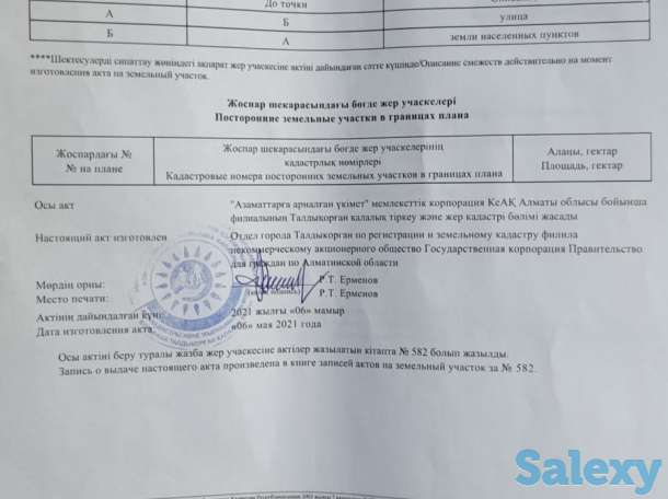 Продом участок, Северо Западный жр Шайкорган 281 А, фотография 3