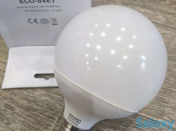 LED  Лед Светодиодная лампа G120 18W E27 Eco-Svet Алматы, фотография 3