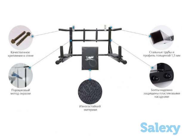 Турник 3 в 1 домашний тренажер в Алматы! Рассрочка! Кредит! Доставка! Каспи Ред!, фотография 4