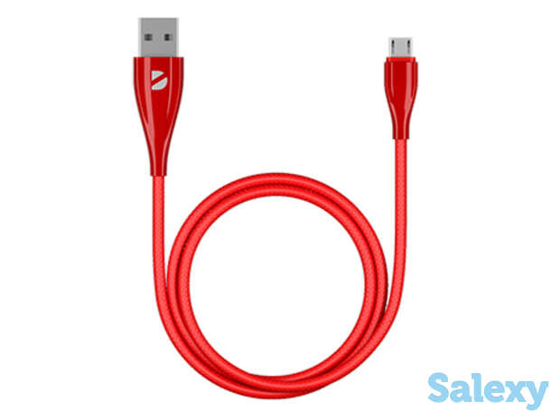 Кабель deppa ceramic usb - micro usb, 1м (72287). красный, фотография 1