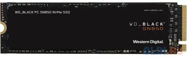 Накопитель ssd wd original pci-e x4 500gb wds500g1x0e black sn850 m.2, фотография 1