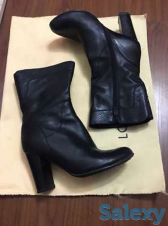 Демисезонные кожаные полусапоги, фотография 1