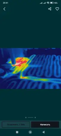 Отопление Теплый пол Поиск утечки воды тепла  Тепловизор обследование, фотография 9