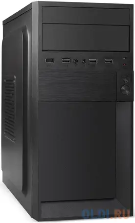 Корпус microatx exegate baa-105-01-aa500 500 вт чёрный, фотография 1