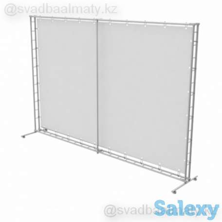 ПРЕСС СТЕНА, каркас, СТОЙКА для БАННЕРА, СКАМЕЙКА для фотозоны, баннера, регулируемая рама, фотография 1