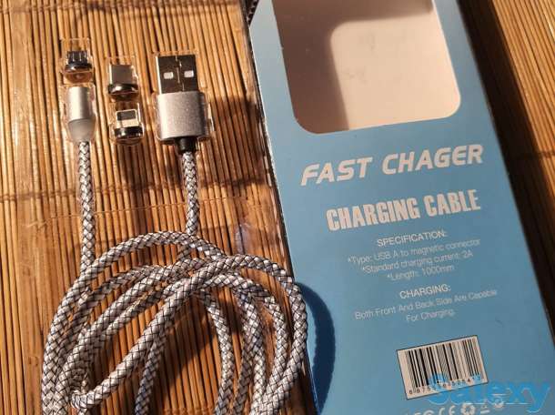 Магнитные зарядки юсб провод магнит самунг айфон iphone Тайп С type C, фотография 2