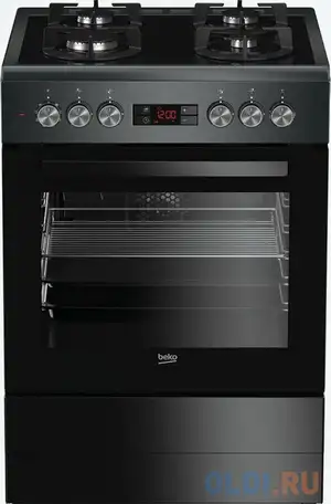 Газовая плита beko fsm65330das антрацит, фотография 1