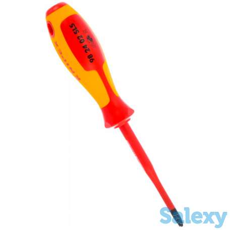 Отвертка для винтов тонкая с шлицем plusminus ph knipex kn-982402sls, фотография 2