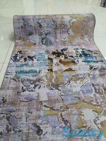 Тренд ковровая дорожка с красками, коврик метражом 120см, фотография 5