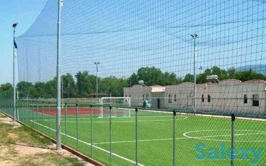 Сетка заградительная ячейка 100х100 нить 2.6 зеленая, фотография 4