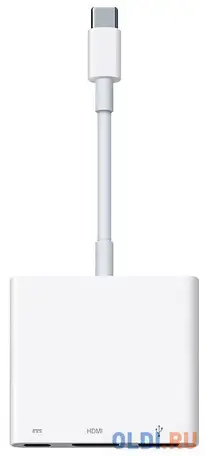 Адаптер type-c apple muf82zm/a круглый белый, фотография 1