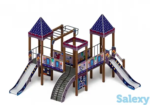 Детский игровой комплекс «замок» (пиксель) 2.18.02-03 h=1500, фотография 1