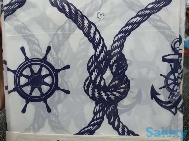 Шторка для ванной и душа, Турция, c якорем, фотография 4