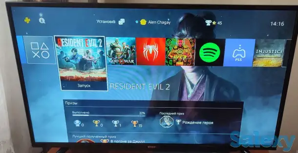 Sony PlayStation 4 Slim {500 GB) + 10 игр + Аккаунт, фотография 2