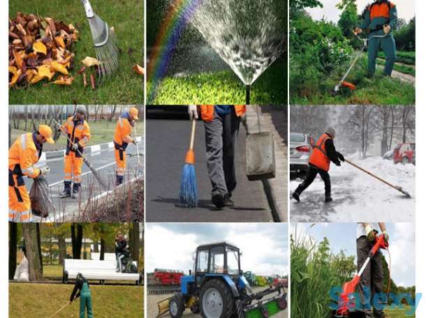 Уборка территории,улицы в Астане, фотография 1