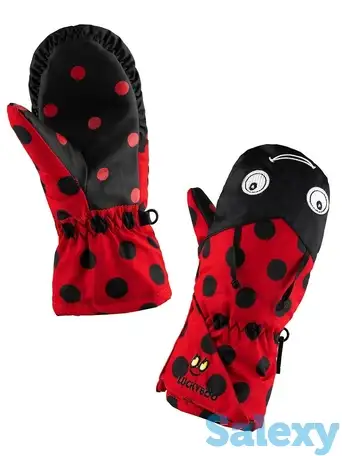 Варежки luckyboo 20-21 kids small fingers ladybug, фотография 6