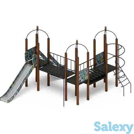 Навина (техно-голубой) - дик 2.09.06-01 - игровой комплекс h=1500, фотография 2