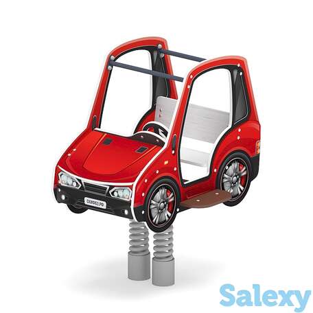 Качалка на пружине машинка (средняя) ио 23.03.01-03, фотография 1