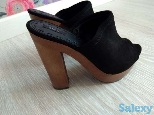 Сабо Zara натуральная замша 39 размер, фотография 1